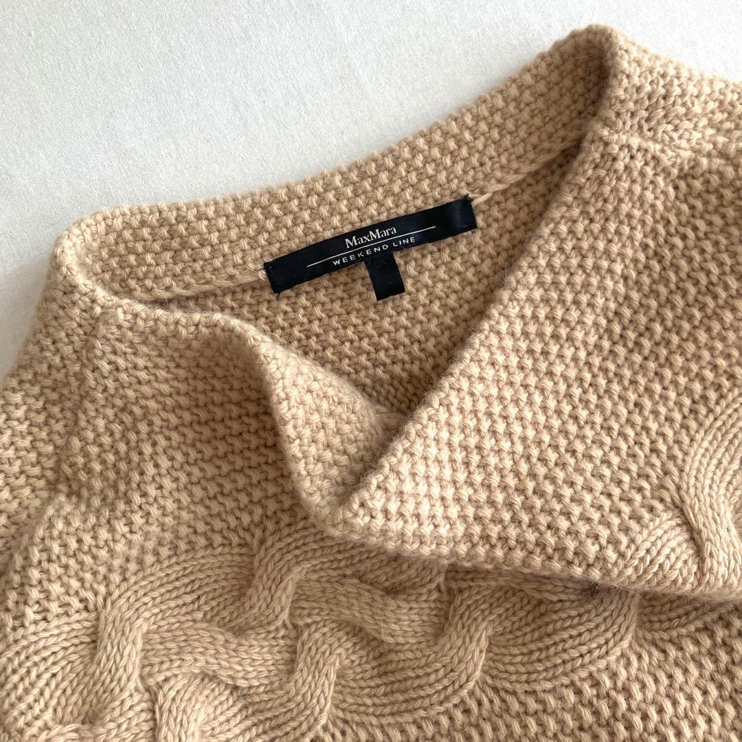 美品 MaxMara マックスマーラ カシミヤ アンゴラ ニット ワンピース