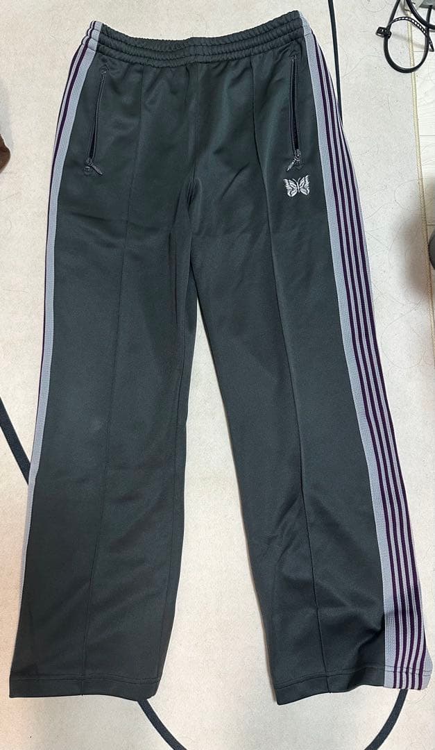 Needles トラックパンツ グレー ストレート