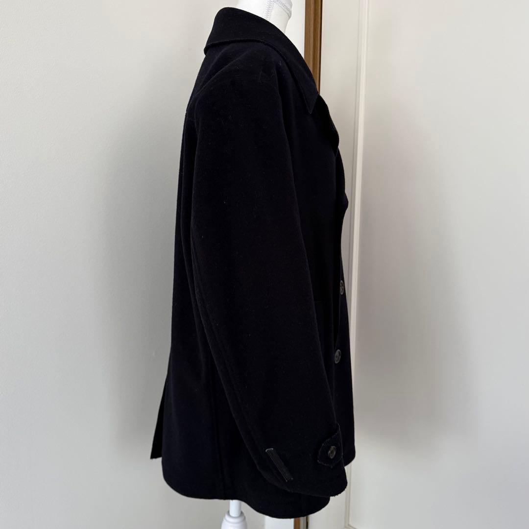 【美品】PRADA SPORTプラダ ウール ピーコート ブラックArchive