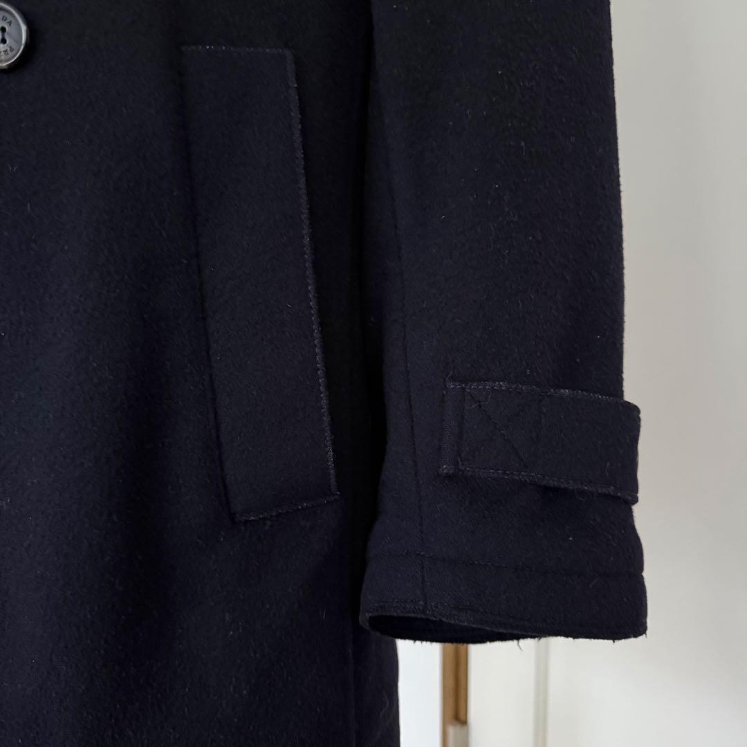 【美品】PRADA SPORTプラダ ウール ピーコート ブラックArchive