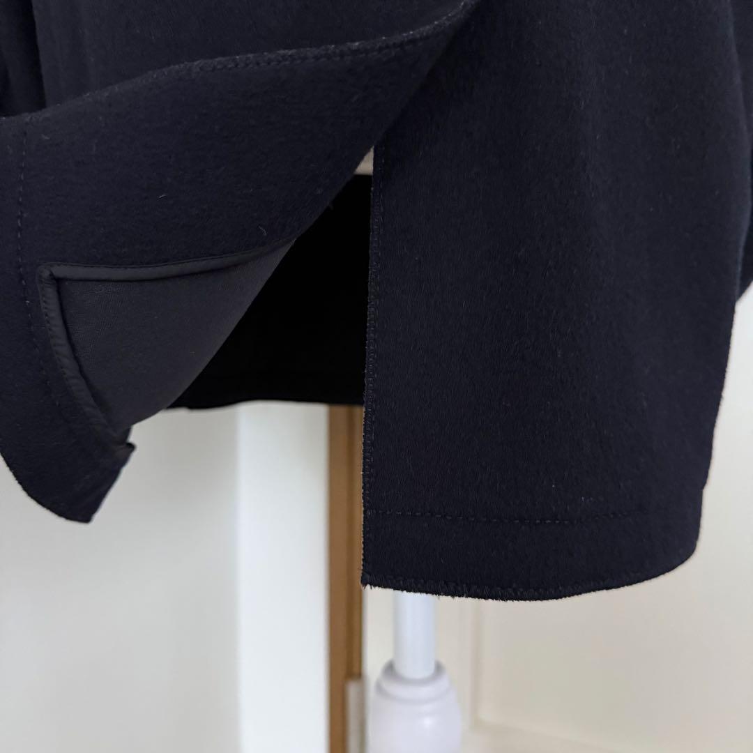 【美品】PRADA SPORTプラダ ウール ピーコート ブラックArchive