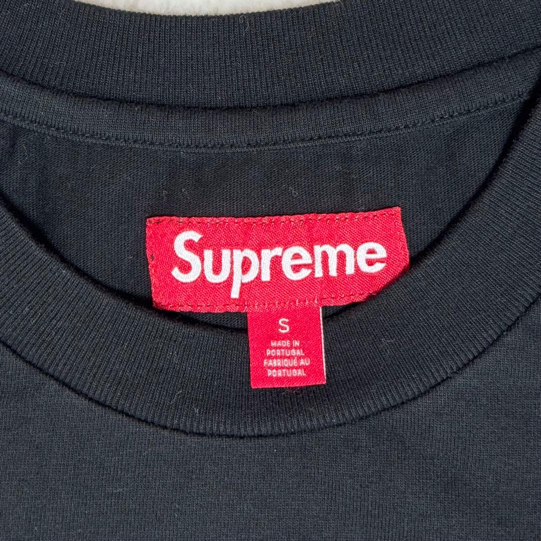 【美品】supreme シュプリーム ロンT ブラック スモールボックスsサイズ