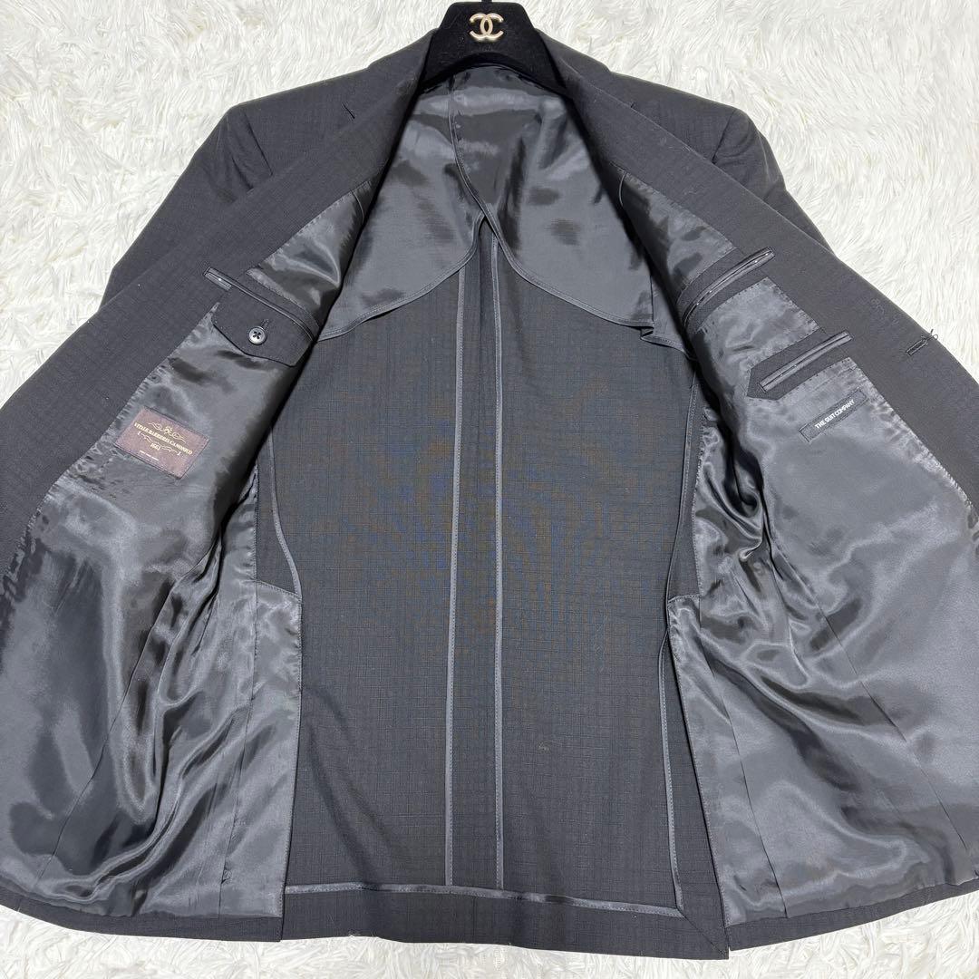 【新品未使用】ザスーツカンパニー セットアップ カノニコ チェック ブラック L