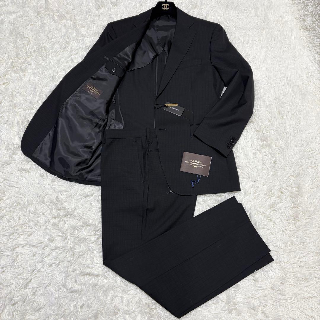 【新品未使用】ザスーツカンパニー セットアップ カノニコ チェック ブラック L