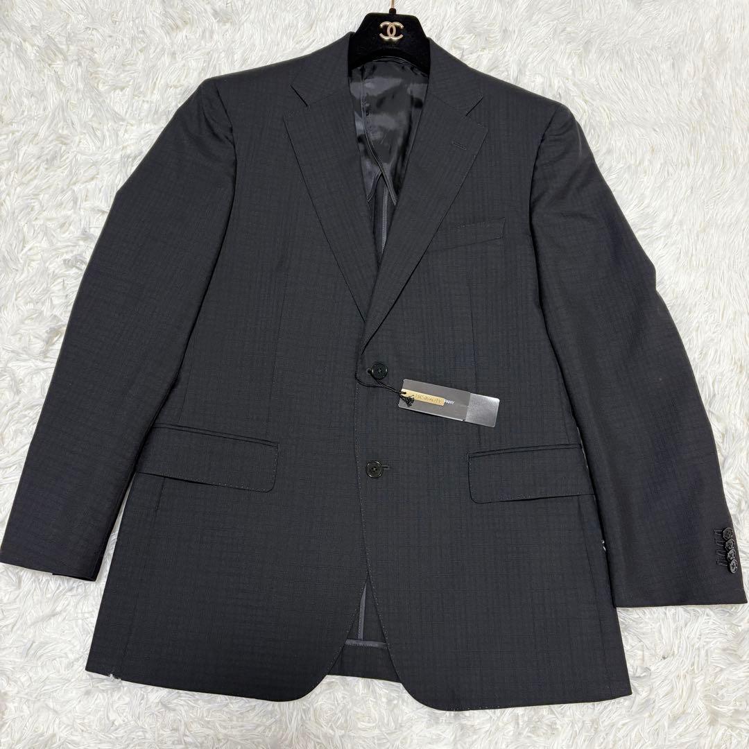 【新品未使用】ザスーツカンパニー セットアップ カノニコ チェック ブラック L