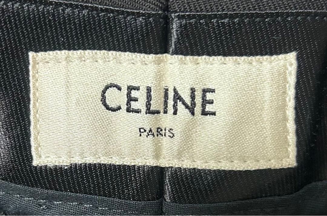 celine セリーヌ　20SS スモーキング　フレアスラックス　側章