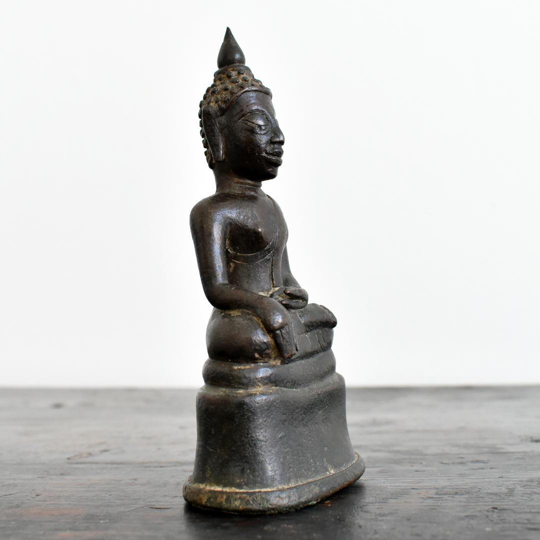 タイ北部15〜16世紀頃ラーンナー美術チェンセン・ファン青銅仏 金銅仏 ブッダ