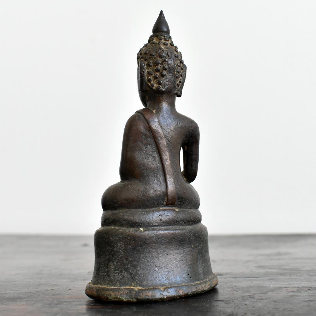 タイ北部15〜16世紀頃ラーンナー美術チェンセン・ファン青銅仏 金銅仏 ブッダ