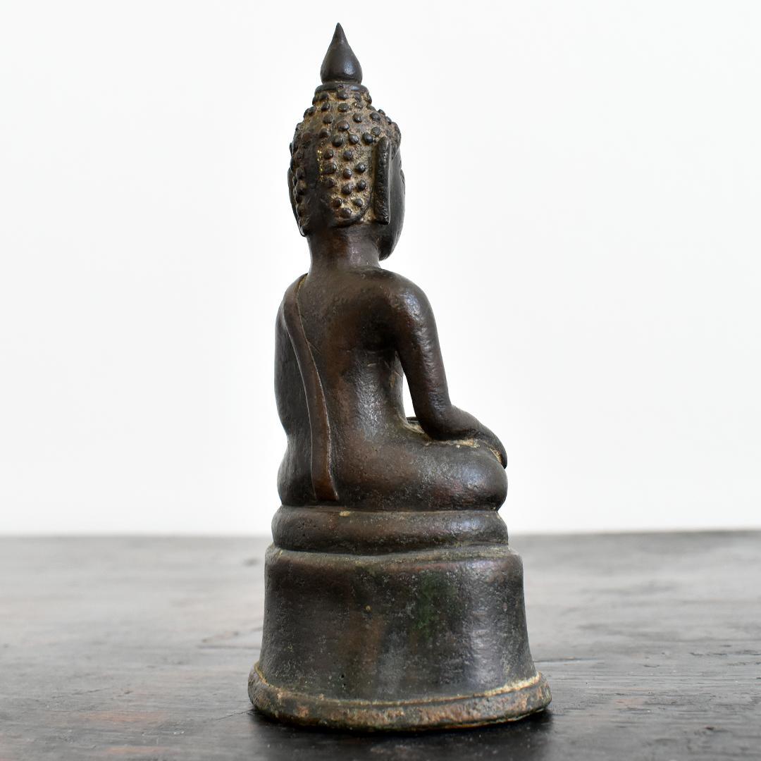 タイ北部15〜16世紀頃ラーンナー美術チェンセン・ファン青銅仏 金銅仏 ブッダ