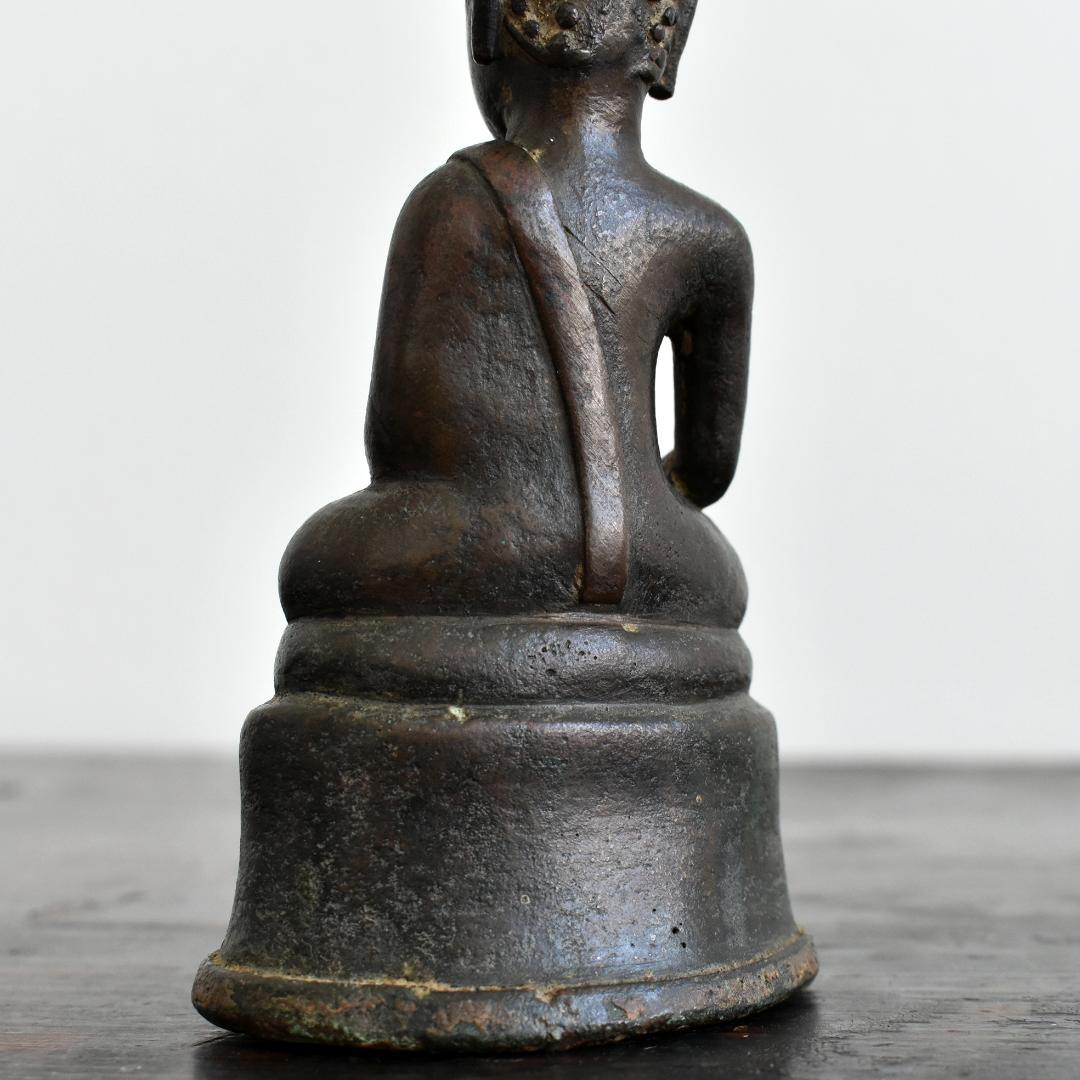 タイ北部15〜16世紀頃ラーンナー美術チェンセン・ファン青銅仏 金銅仏 ブッダ