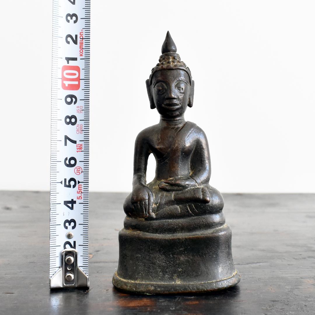 タイ北部15〜16世紀頃ラーンナー美術チェンセン・ファン青銅仏 金銅仏 ブッダ