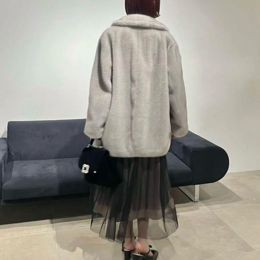 LILY BROWN×MARY QUANT デイジービジュー釦ファーコート