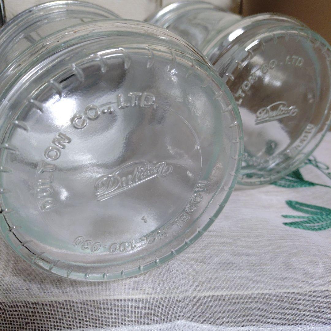 ダルトンガラス瓶・キャニスター 6個セット スタンド付き