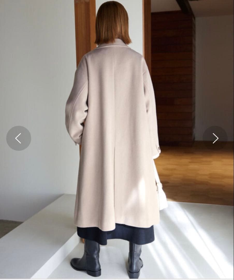 SLOBE IENA / ECO WOOL ダブルブレストコート36