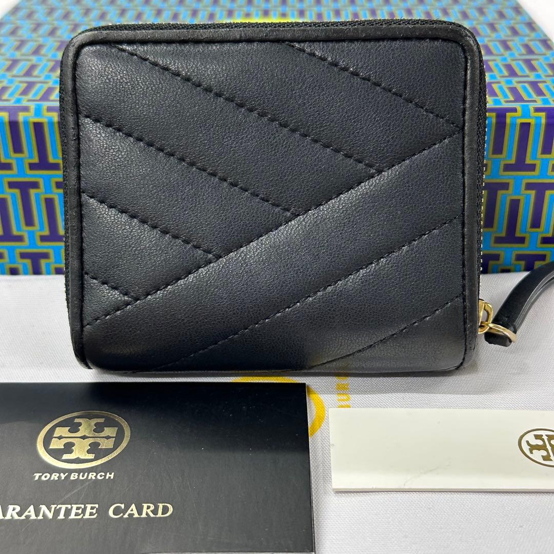新品同様‼️ 現行　トリーバーチ　財布　折り財布　キルティング　付属品付き