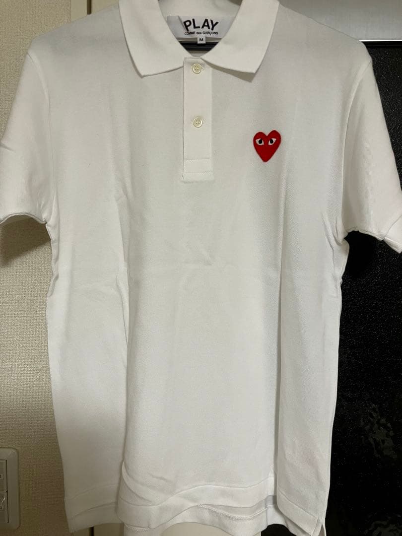PLAY COMME des GARÇONS ホワイトポロシャツ M