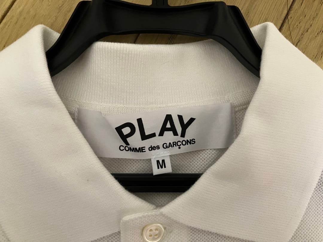 PLAY COMME des GARÇONS ホワイトポロシャツ M