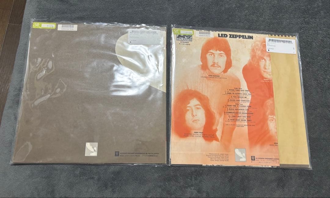 Led Zeppelin I II セット 国内盤 帯付　LP レコード