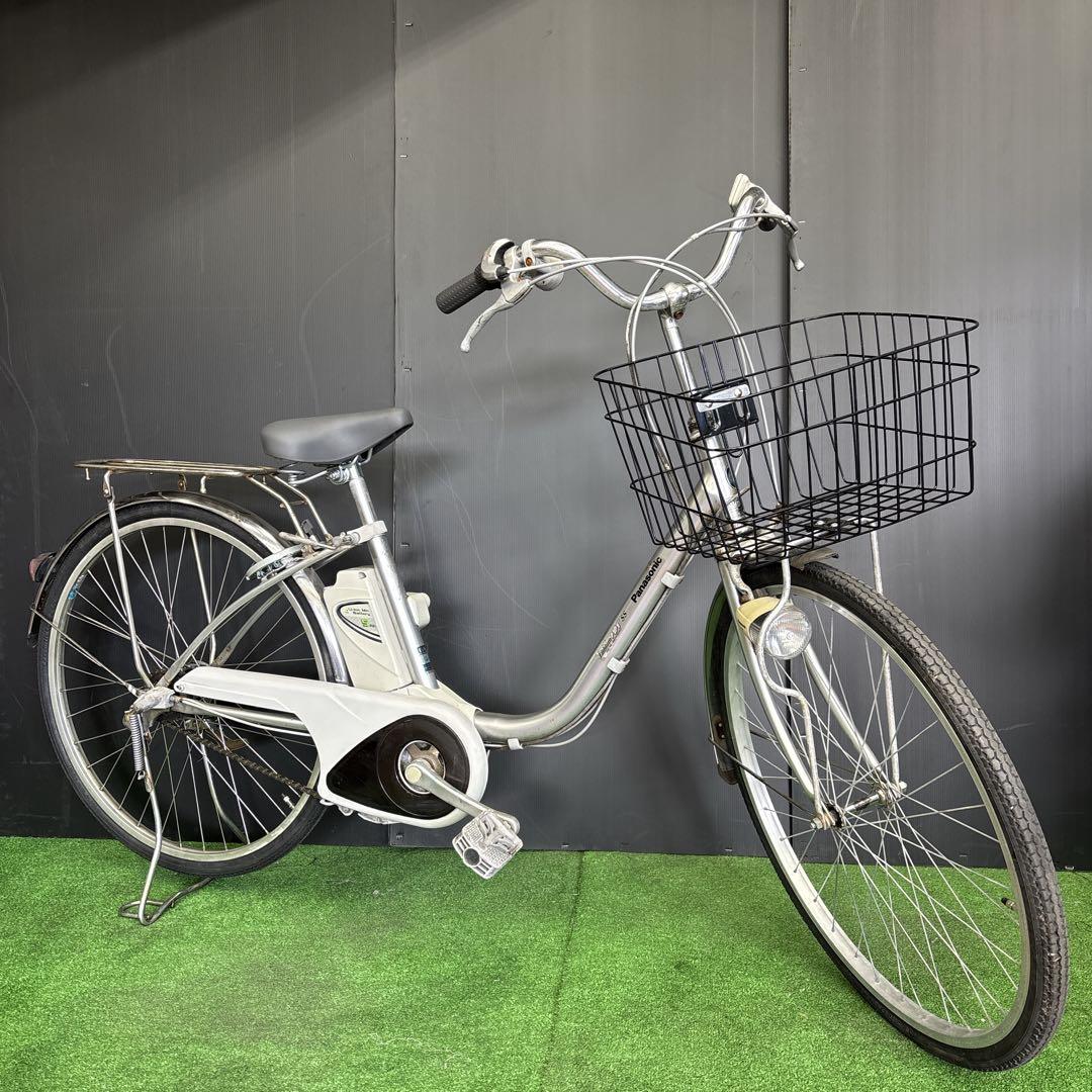 電動自転車 Panasonic Lithium vivi SS シルバー　63★
