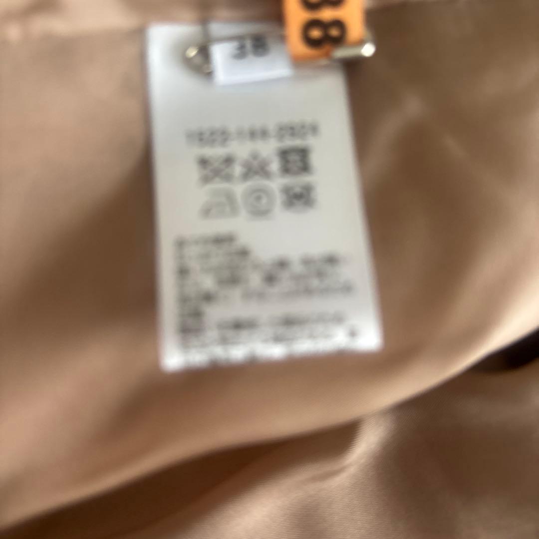 UNITED ARROWS ノーカラージャケット 38 ベージュ