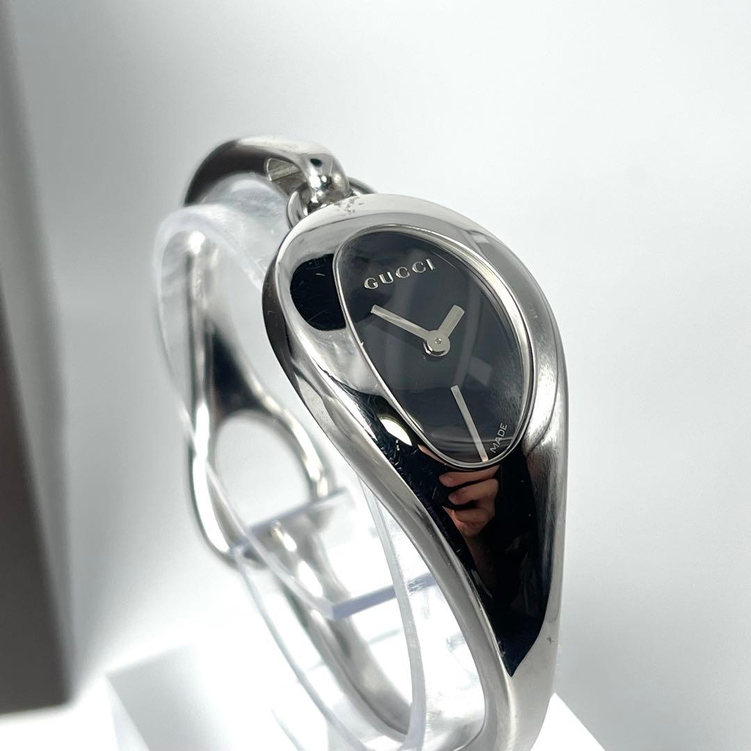 【新品電池/稼働品】グッチ 103 バングルウォッチ ホースビット 付属品完備