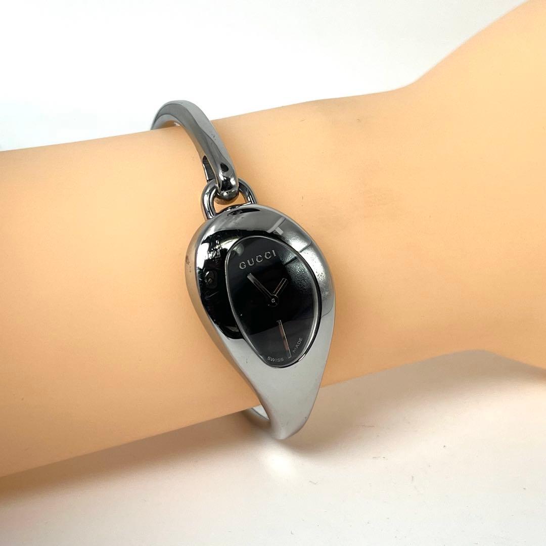 【新品電池/稼働品】グッチ 103 バングルウォッチ ホースビット 付属品完備