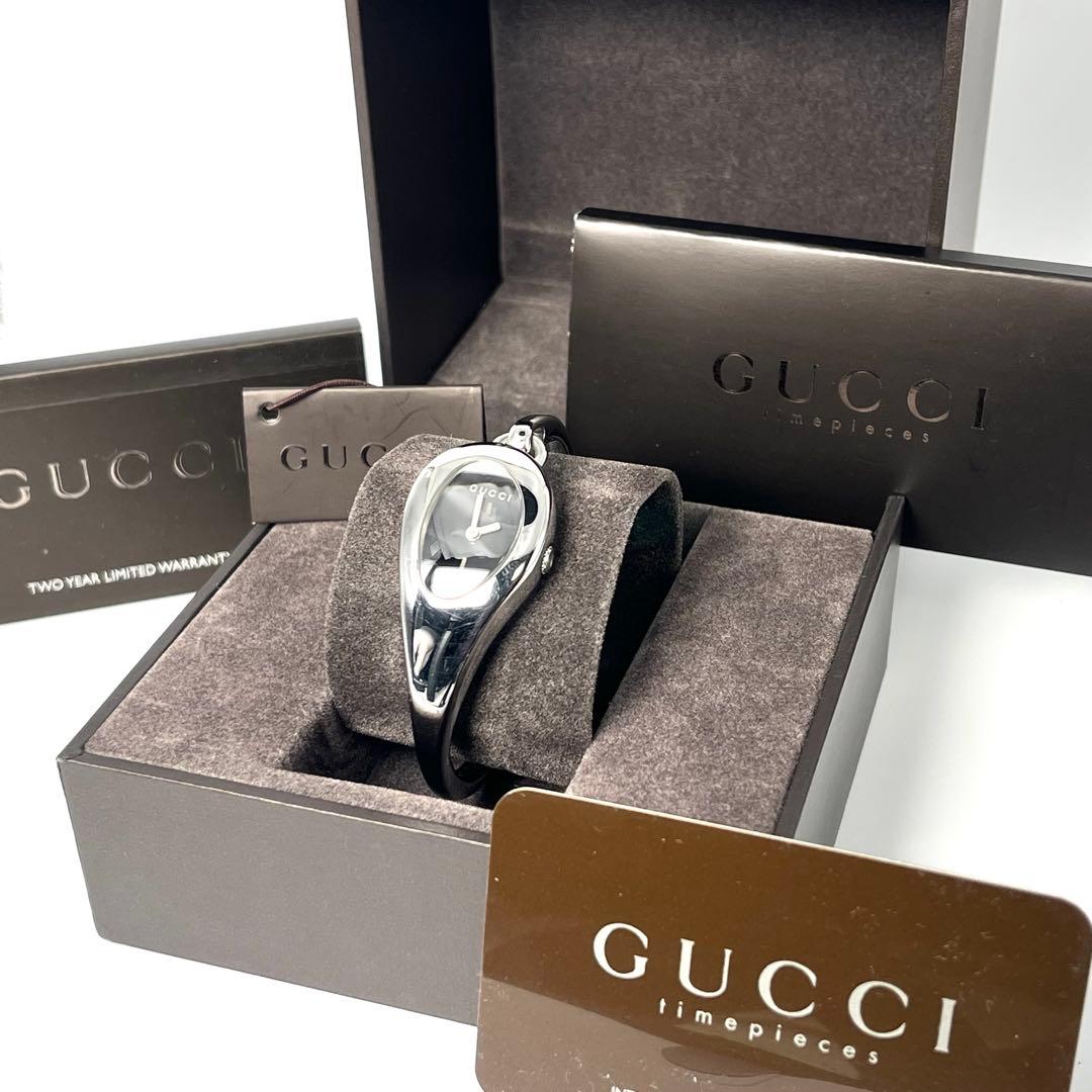 【新品電池/稼働品】グッチ 103 バングルウォッチ ホースビット 付属品完備