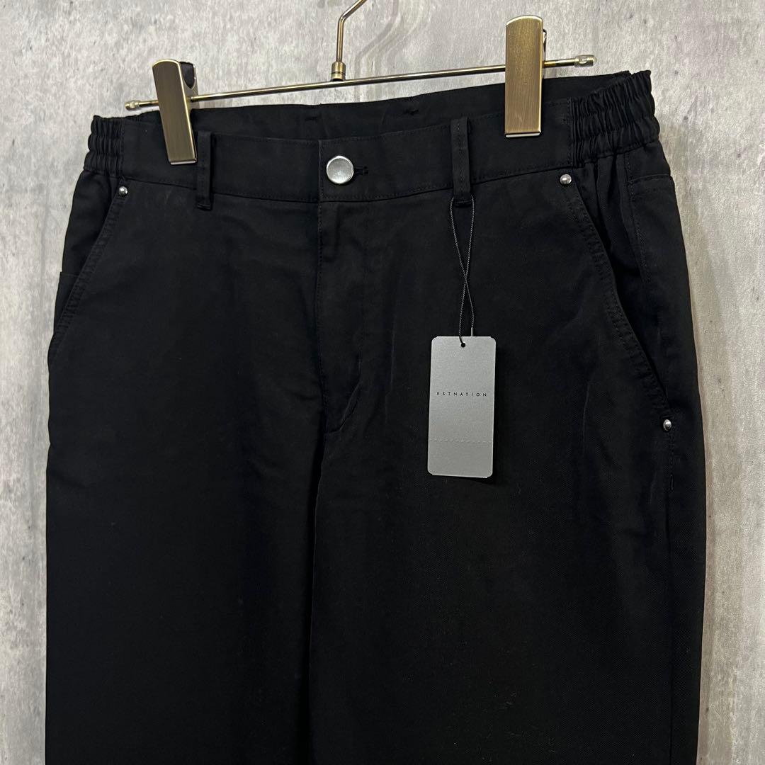 【新品定価2.6万】ESTNATION　5POCKET ブラック イージーパンツ
