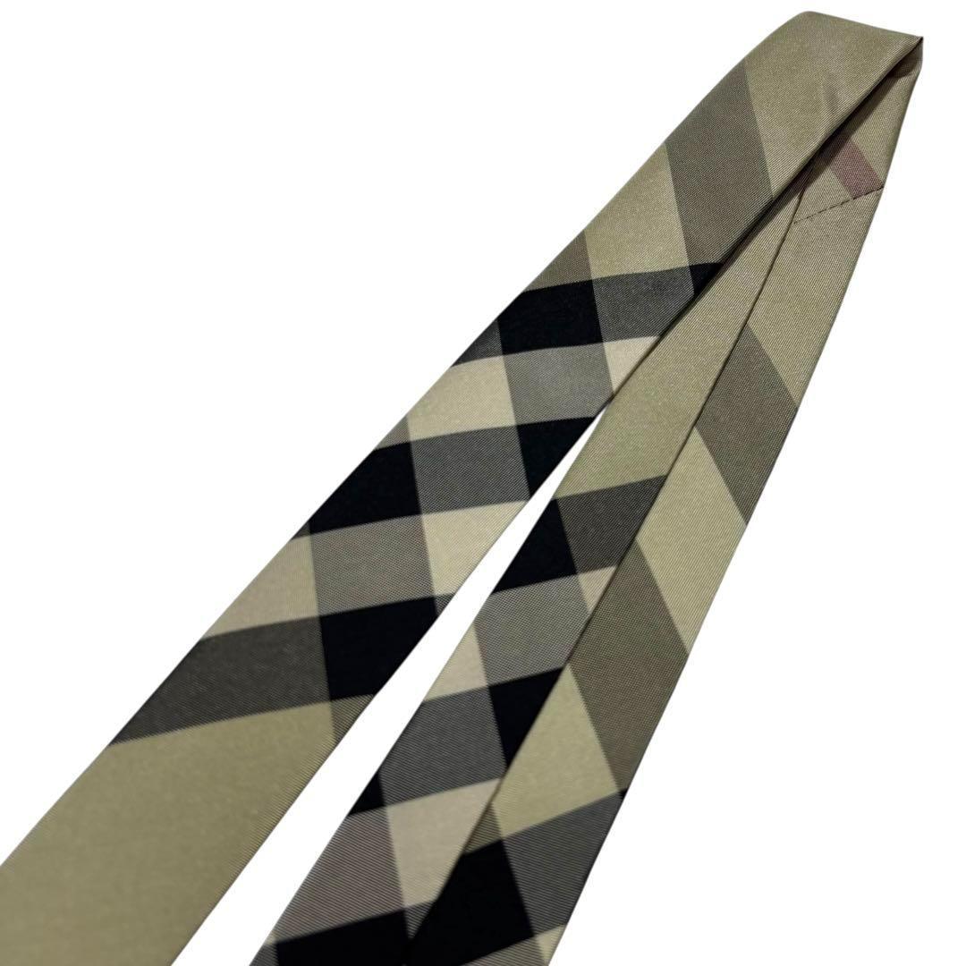 BURBERRY LONDON バーバリー シルク ネクタイ チェック 未使用品