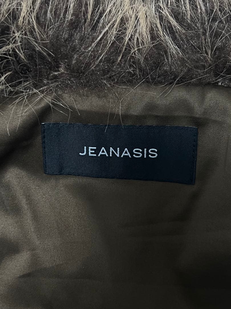 JEANASIS ジーナシス MIXカラーファーブルゾン ブラウン