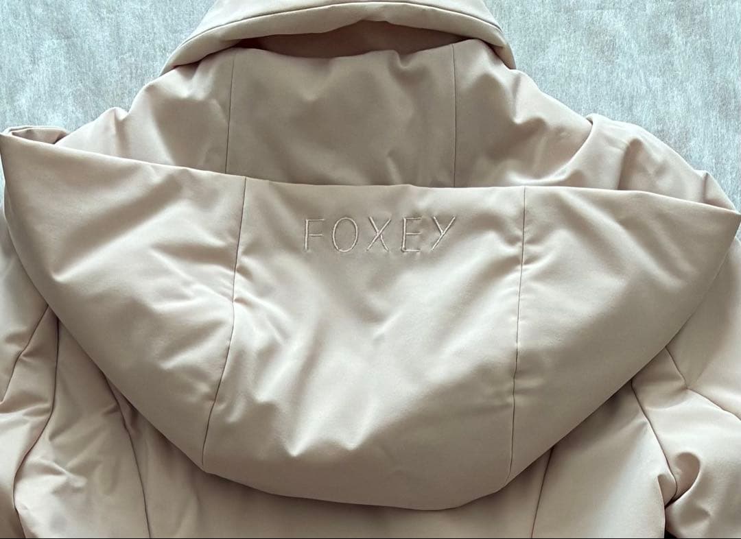 FOXEY フォクシーNY 2way コート38 ピーチベージュ