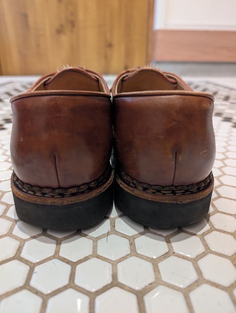 パラブーツParabootミカエルハラコフォック8レザー革靴