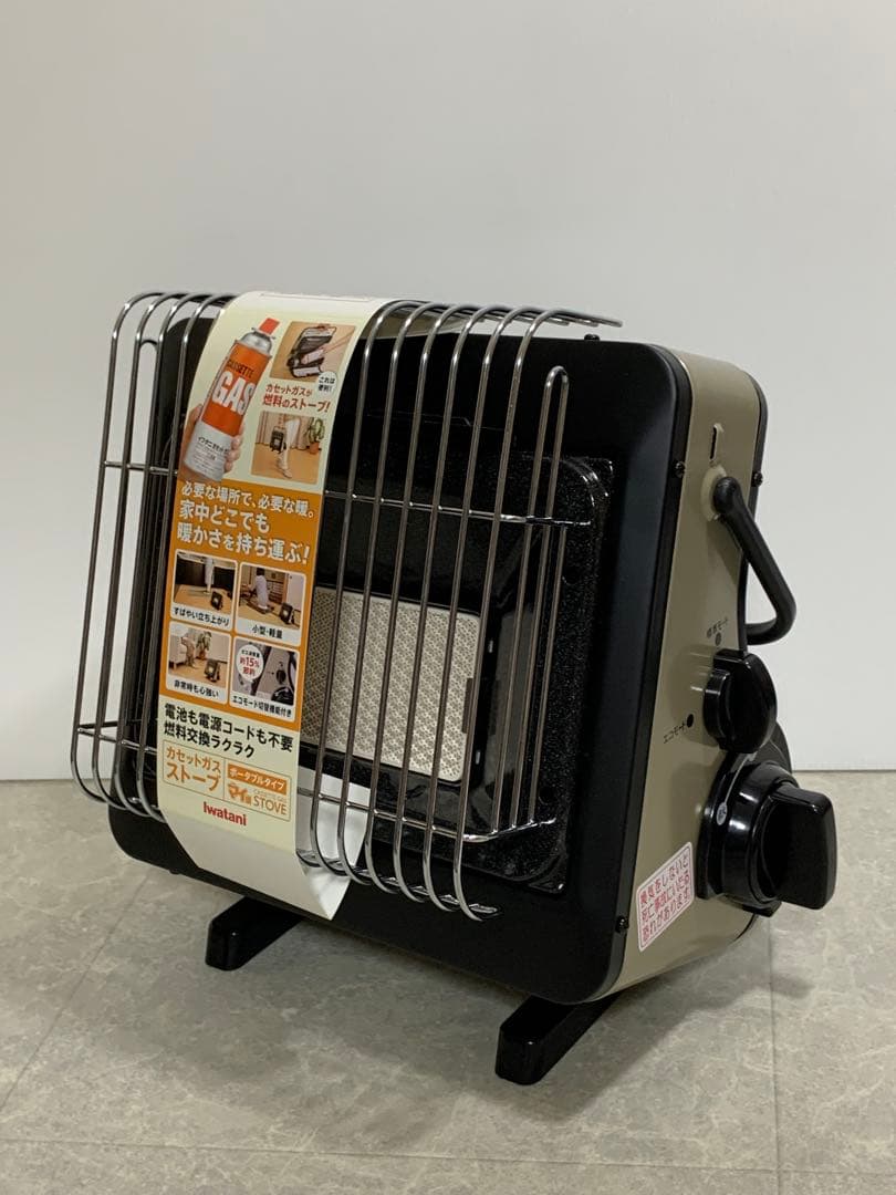 新品 イワタニ カセットストーブ CB-CGS-PTB 社外カセットボンベ2本付