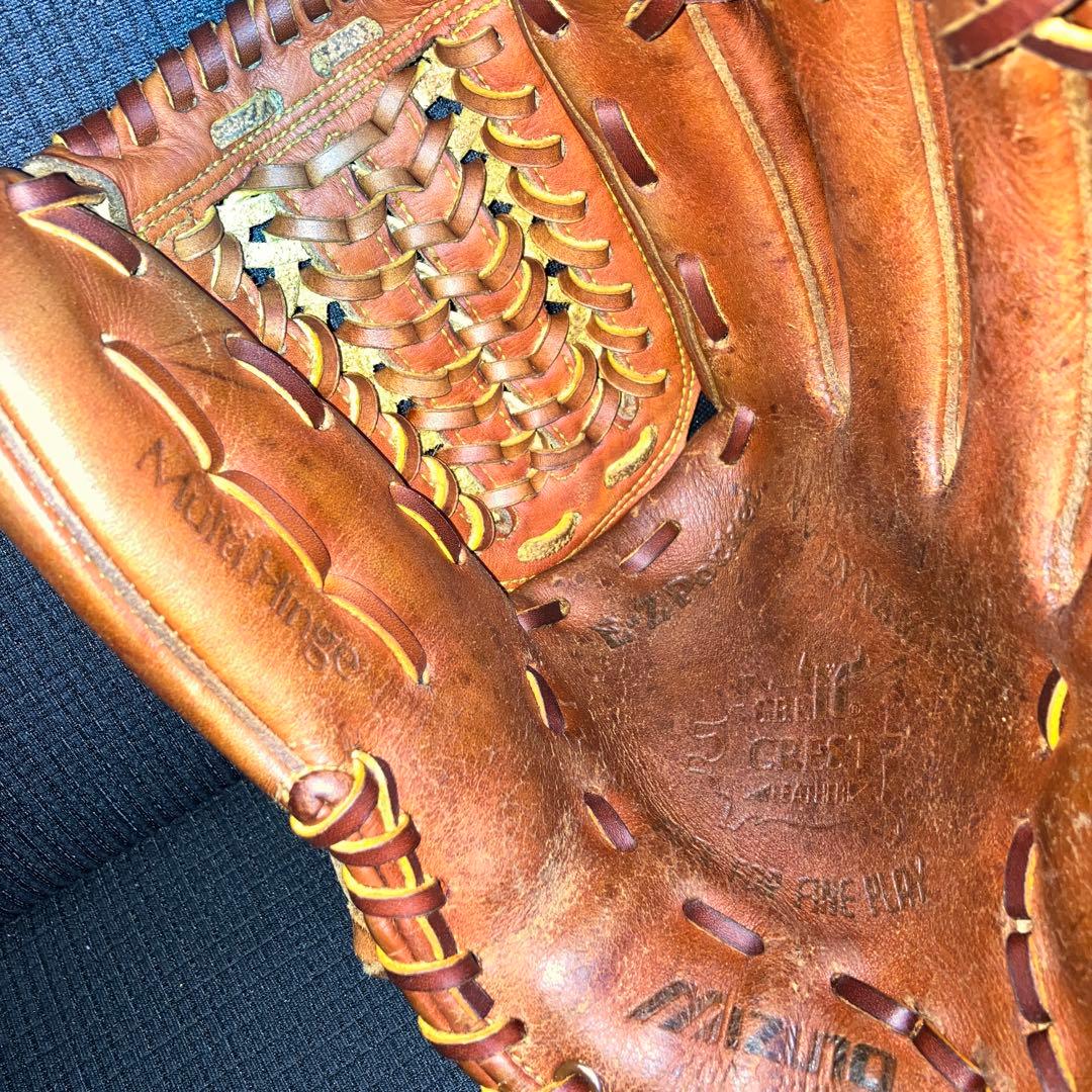 ミズノ　ワールドウィン　投手用グローブ　ブラウン　オールメンテナンス済