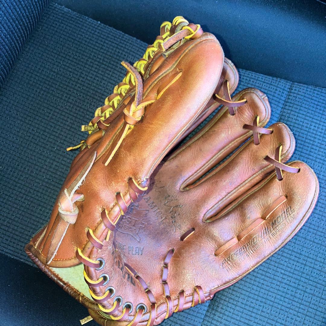 ミズノ　ワールドウィン　投手用グローブ　ブラウン　オールメンテナンス済