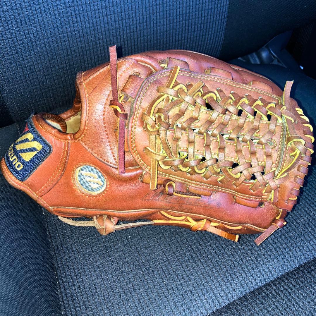 ミズノ　ワールドウィン　投手用グローブ　ブラウン　オールメンテナンス済