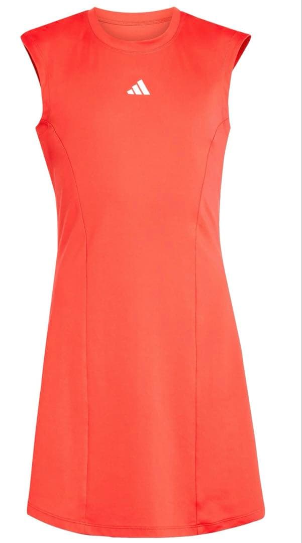 新品　テニス　ノースリーブ レッドドレス　MからL相当