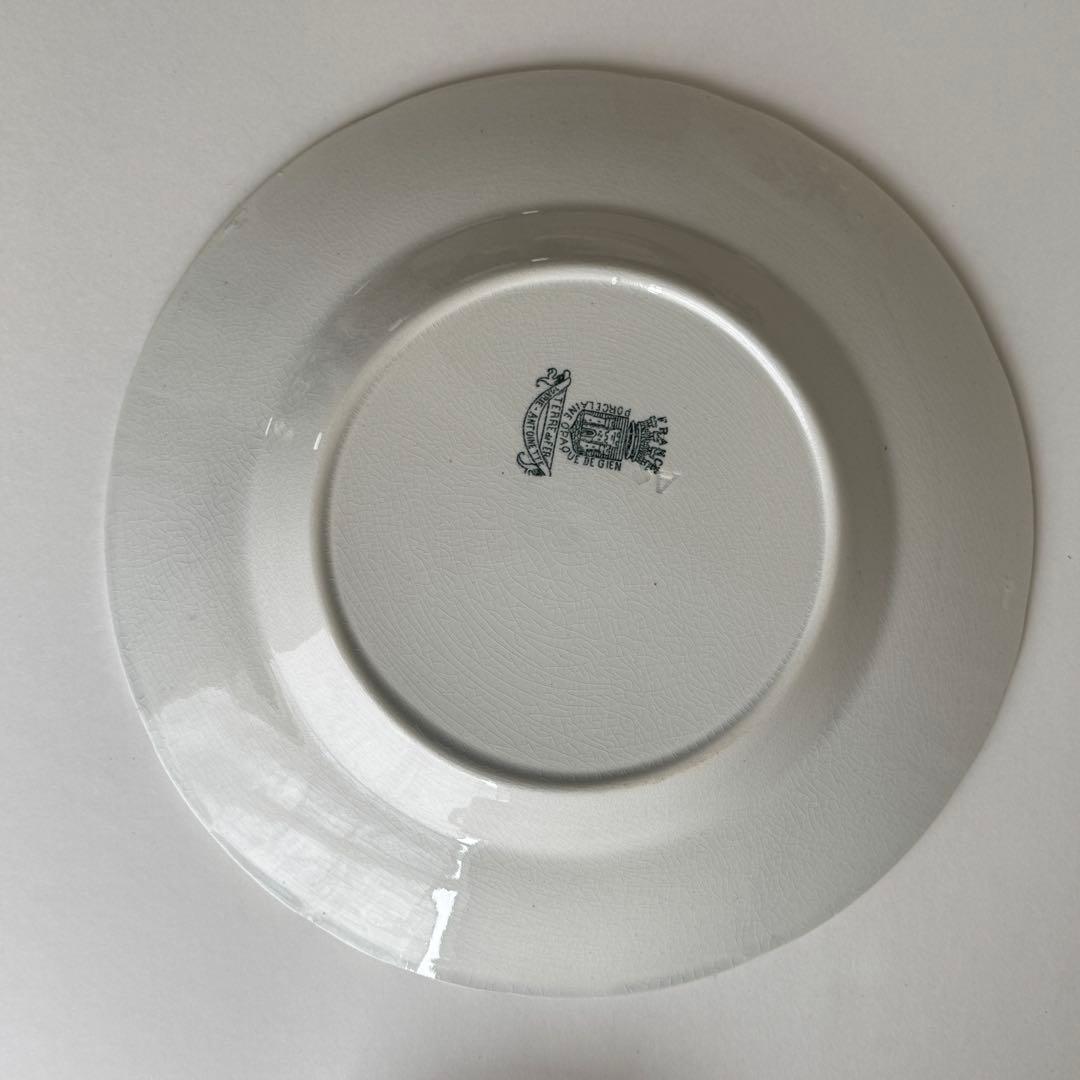 フランスアンティーク ジアン　マリーアントワネット　スーププレート