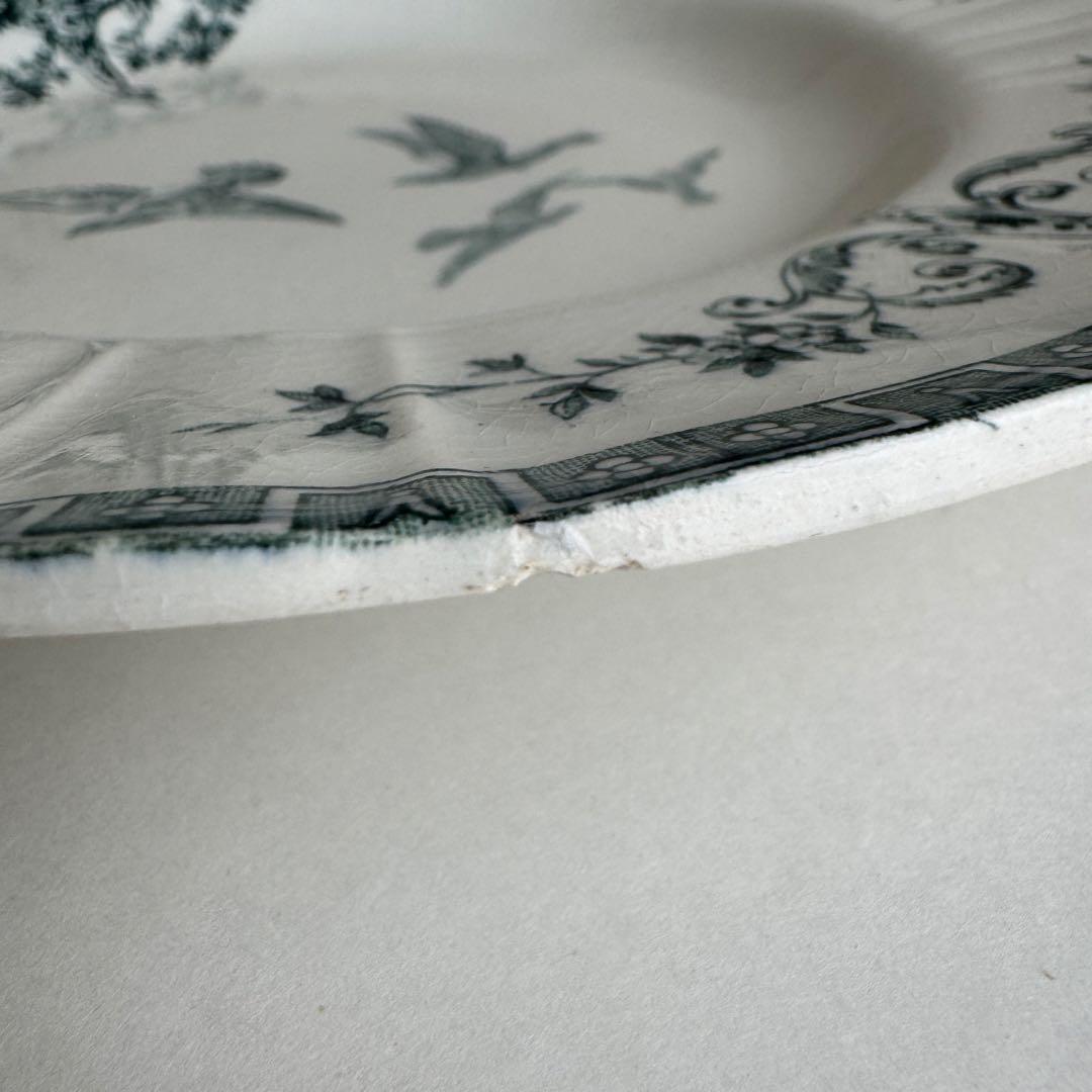 フランスアンティーク ジアン　マリーアントワネット　スーププレート