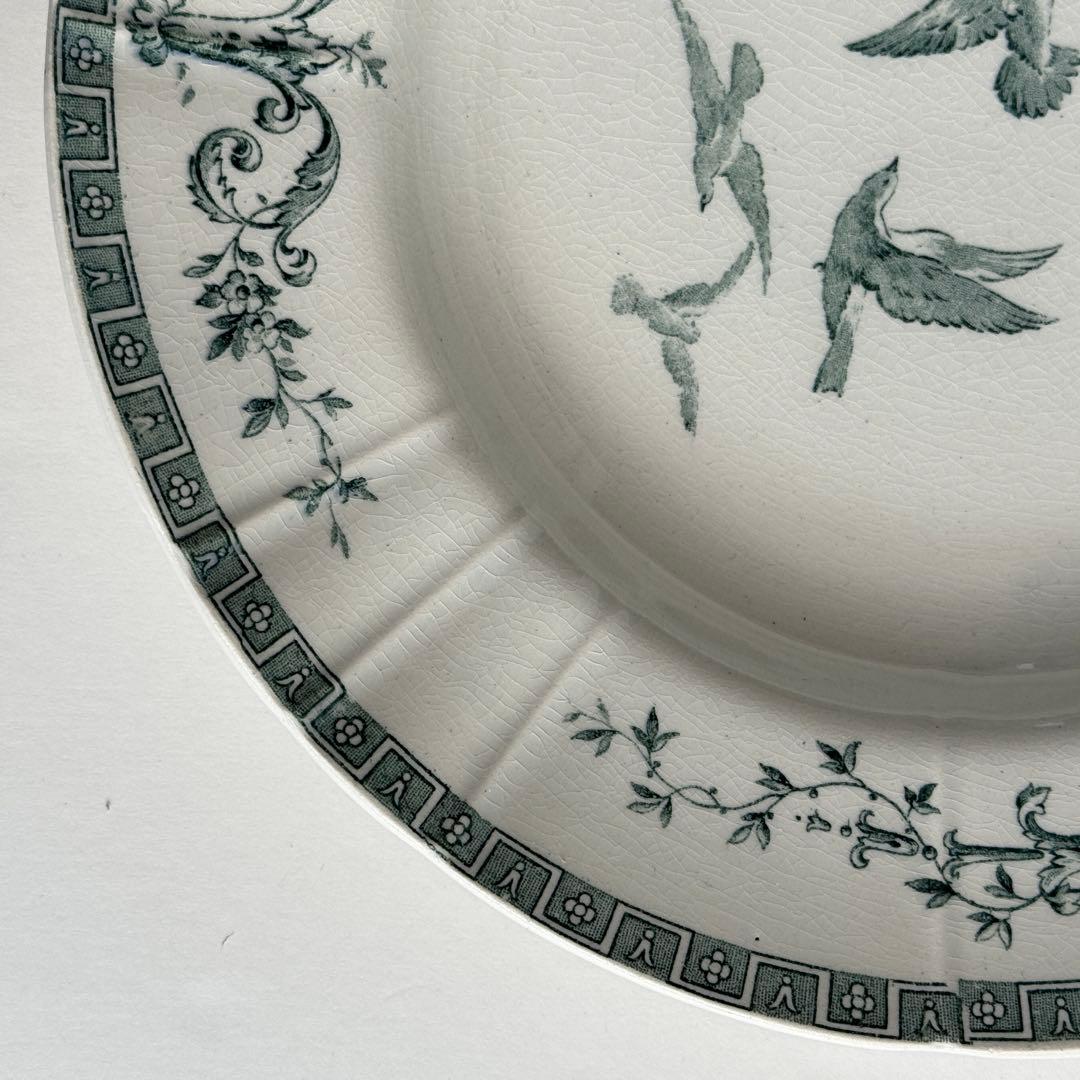 フランスアンティーク ジアン　マリーアントワネット　スーププレート