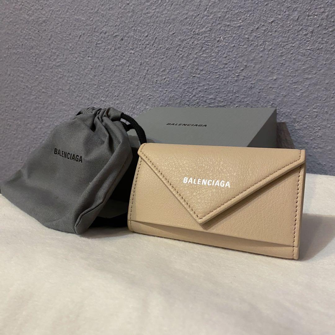 BALENCIAGA バレンシアガ 6連キーケース ペーパー ベージュ