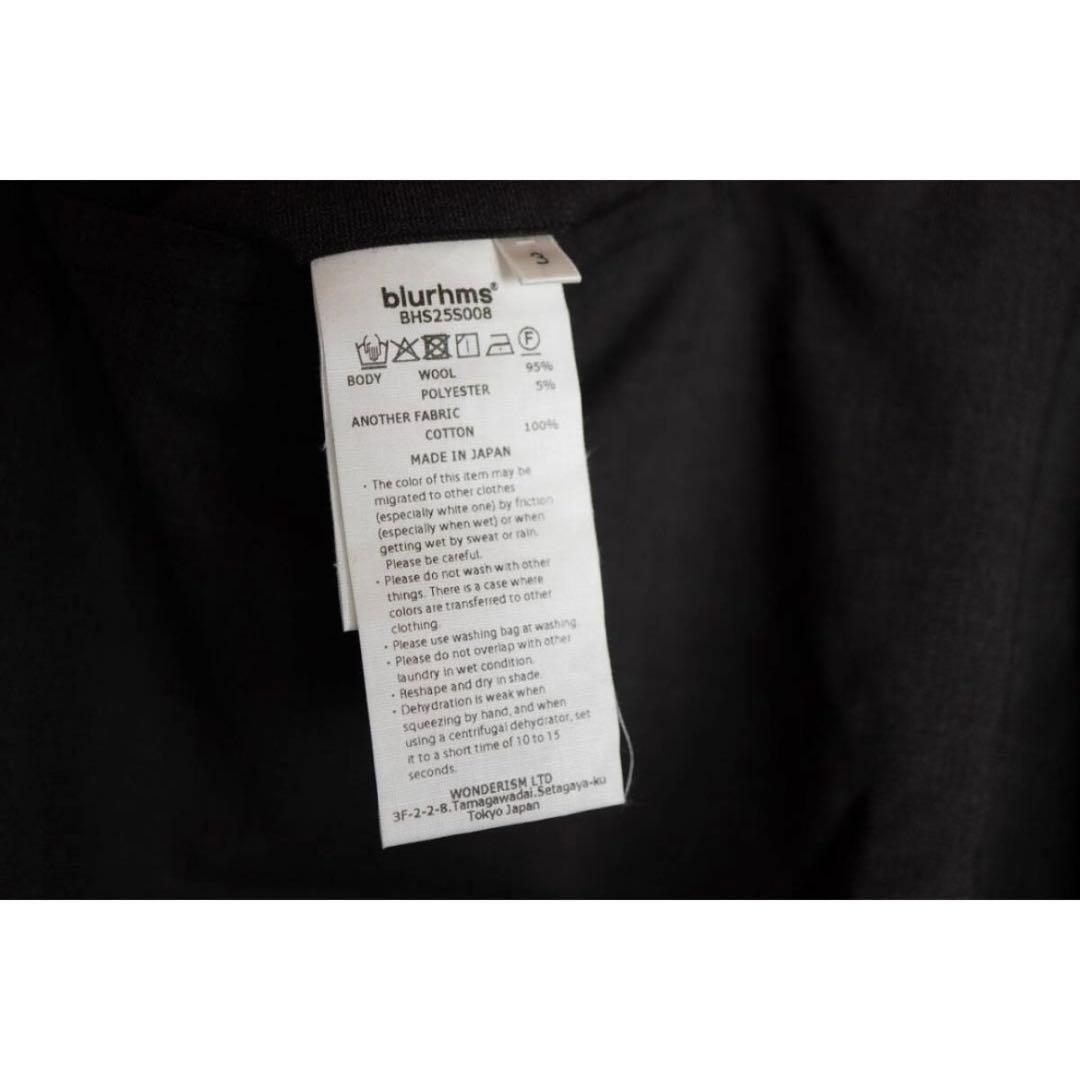 blurhmsブラームス Washed Wool Voile Trousers