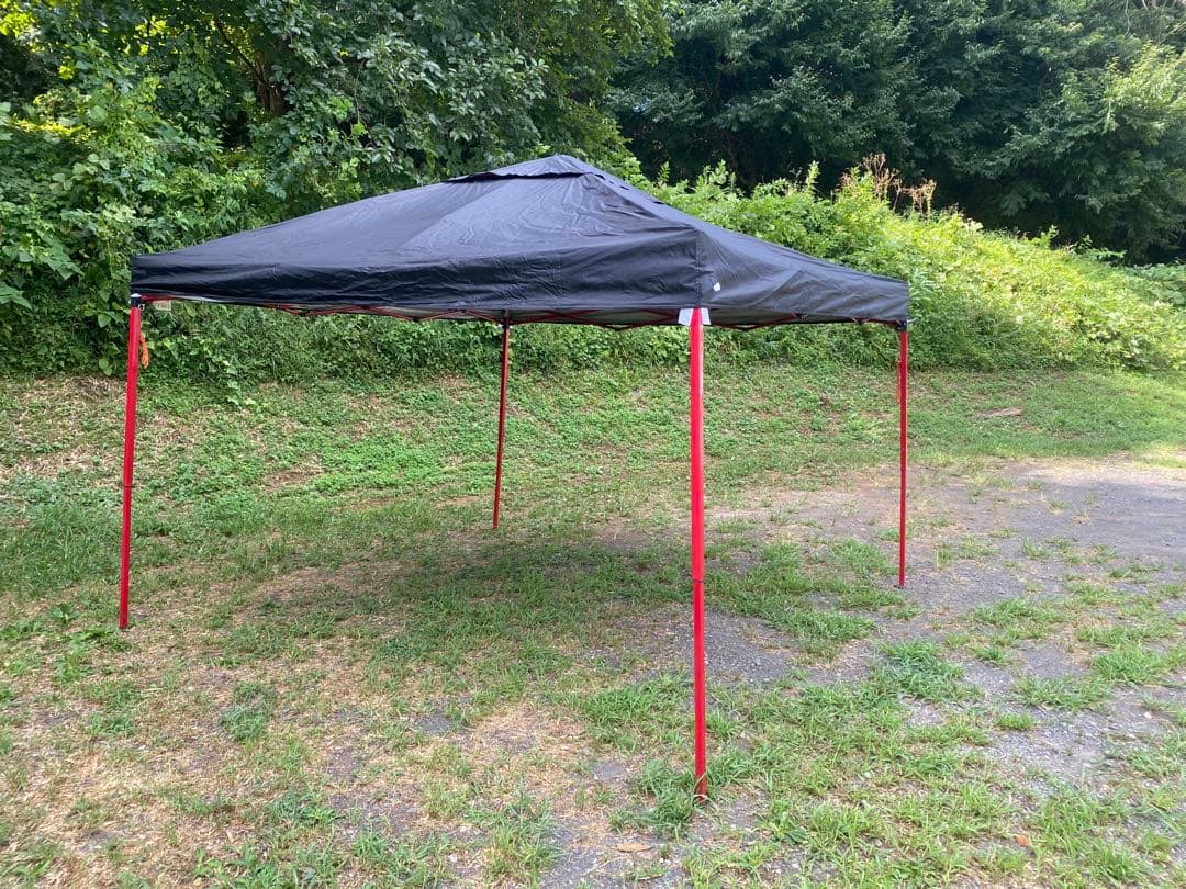 FIELDOOR ワンタッチタープテント 強化版(3.0×3.0)幕4枚付き