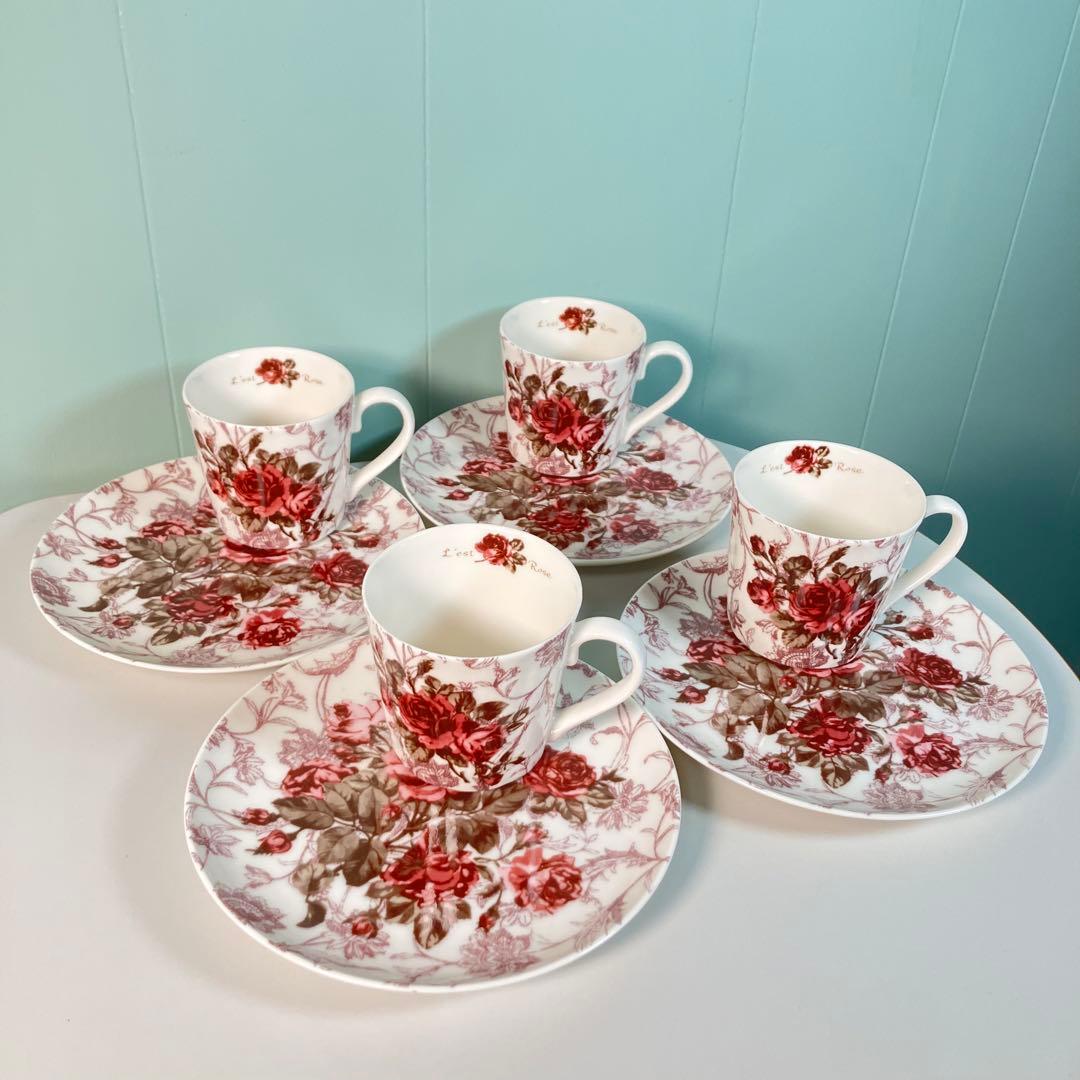 レストローズ　カップ&プレート　食器8個セット✨