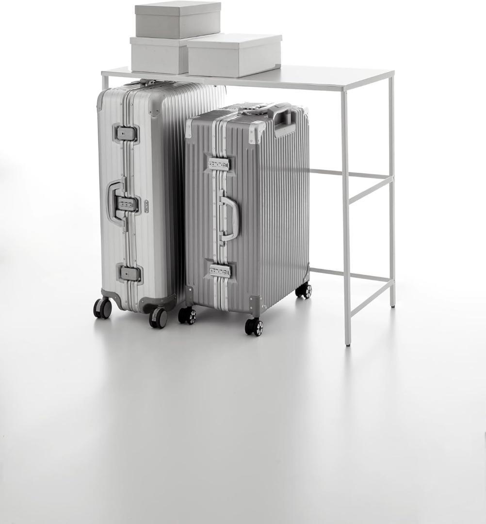 山崎実業(Yamazaki) 伸縮キャリーケース上ラック ホワイト