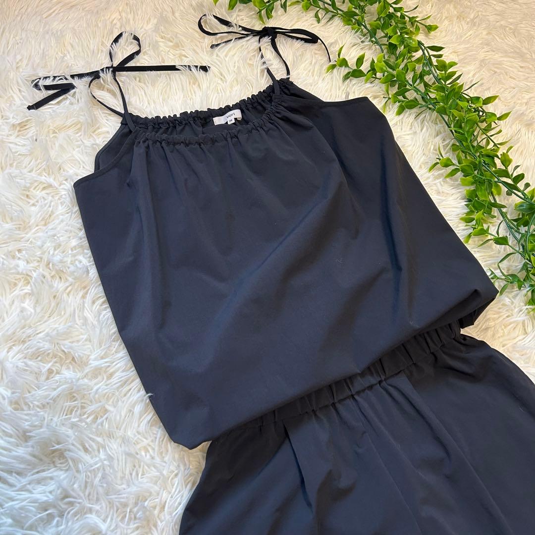 極美品　yori gypsohila ドライサロペット 黒　36