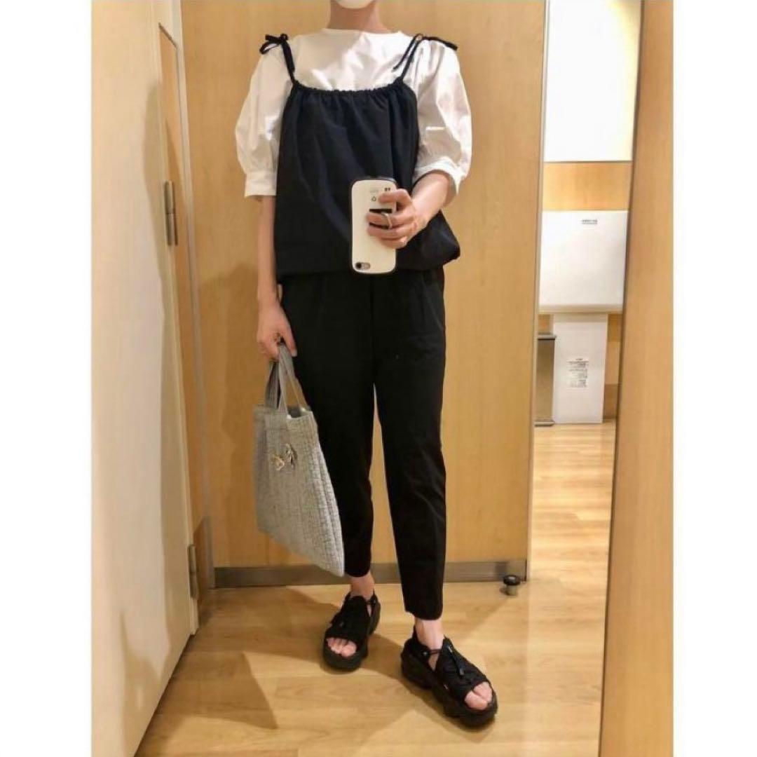 極美品　yori gypsohila ドライサロペット 黒　36