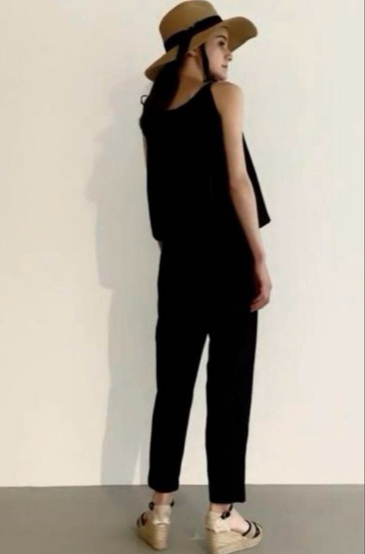 極美品　yori gypsohila ドライサロペット 黒　36