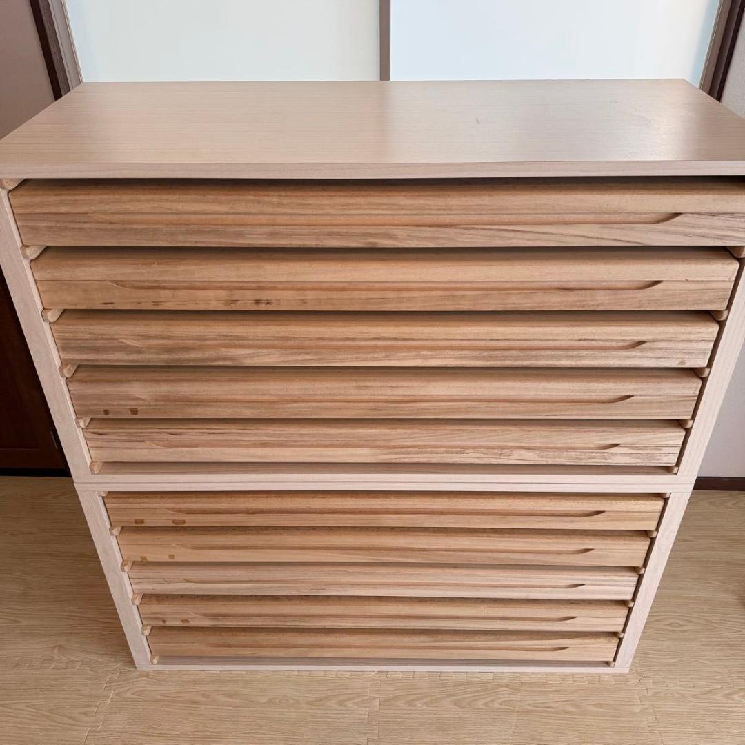 【破格】桐箪笥 10段 和服 着物 衣裳箱 ボックスタイプ　82-8