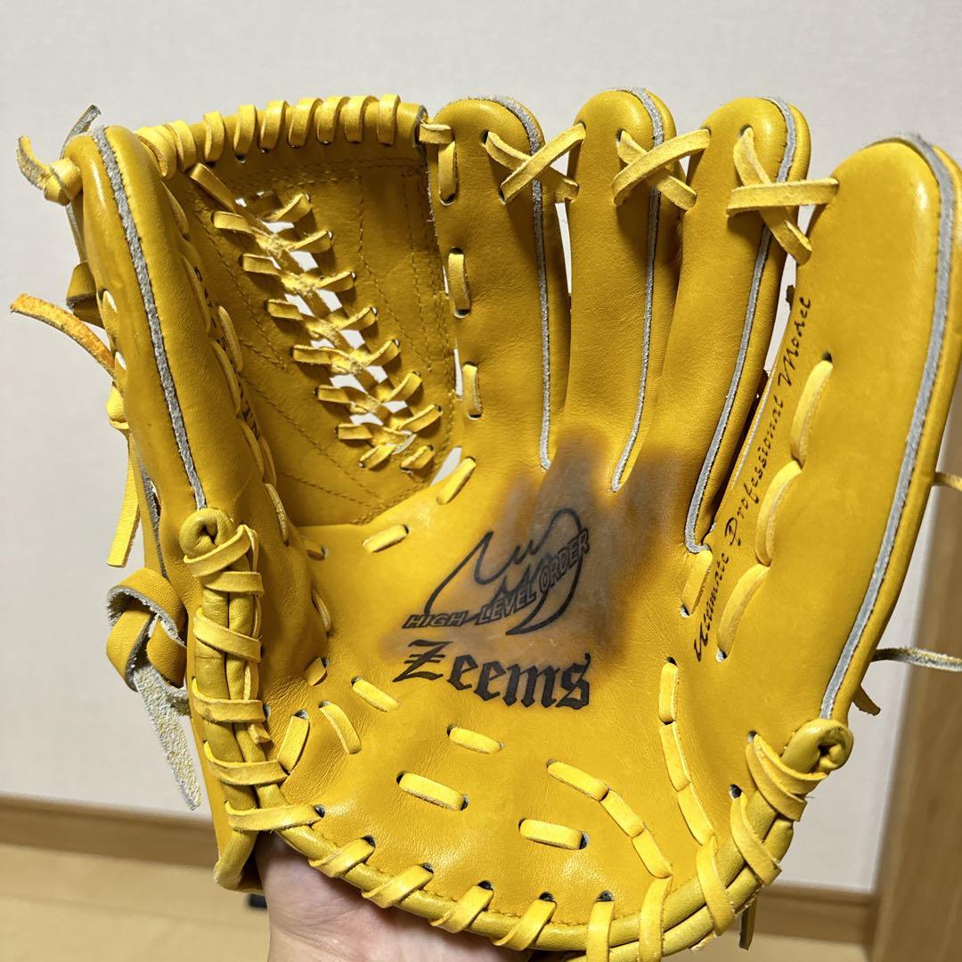 美品 Zeems 軟式グローブ ピッチャー用 一般 大人